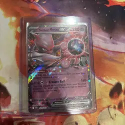 Team Rocket's Mewtwo ex 081/182 NM Double Rare Destined Rivals Pokemon TCG - Image 4
