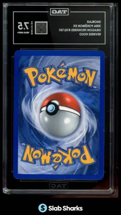 2006 POKEMON EX DRAGON FRONTIERS #10/101 SNORLAX REVERSE HOLO TAG 7.5 - Image 2