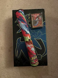 Pokemon TCG Mega Charizard x Phantasmal Flames UPC - Playmat and Sleeves Only - Image 1