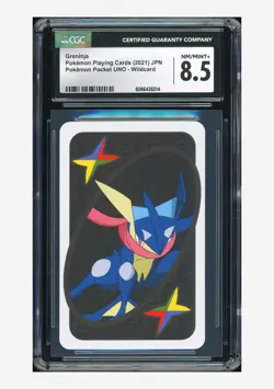 Pokemon CGC 8.5 Greninja Wildcard 2021 Pokemon Pocket UNO Japanese - Image 1