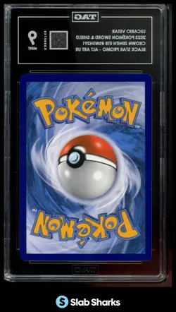 2023 POKEMON SWSH CROWN ZENITH BLACK STAR PROMOS #SWSH291 LUCARIO VSTAR TAG 9 - Image 2