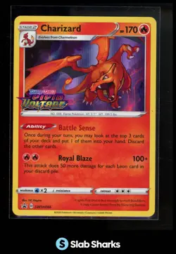 2020 POKEMON BLACK STAR PROMO #SWSH066 CHARIZARD VIVID VOLTAGE PRERELEASE - Image 1
