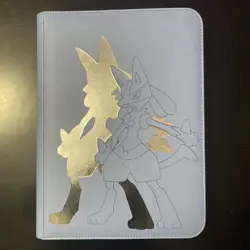 Pokemon PREMIUM Elite Binder - Ultra PRO Side Loading 9 Pocket - Lucario - Image 1
