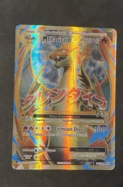 Pokemon TCG Mega-Charizard-EX Evolutions Holo Full Art Ultra Rare Card 101/108 - Image 1