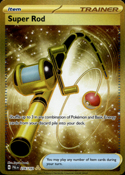 Super Rod 276/193 Paldea Evolved Gold Hyper Rare Pokemon Card - Image 1