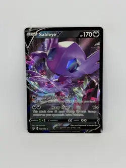 Pokemon Card Sableye V 120/202 Sword & Shield HOLO RARE - NM - Image 1