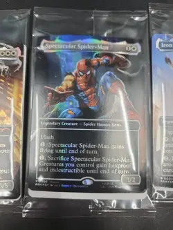 LOT of 4 Cards Marvel Legends MtG Magic the Gathering Spider-Man Promo Exclusive - Image 4