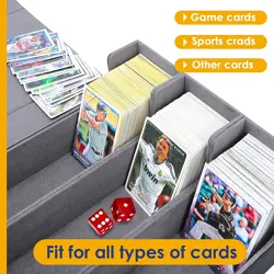 1800+ Card Deck Case Magnetic Card Storage Box Trading Card Holder Organizer US - Image 2