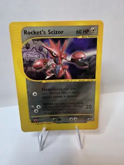 Pokemon Card Rocket's Scizor 4 Winner STAMPED Wizards WOTC Best of Game LP - Image 1