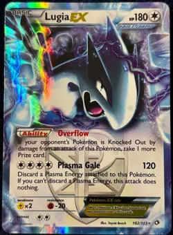 Pokemon TCG Lugia EX 102/113 Legendary Treasures 2013 Team Plasma Holo Card - Image 2