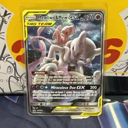 Pokemon TCG Mewtwo & Mew GX Tag Team Card - Image 1