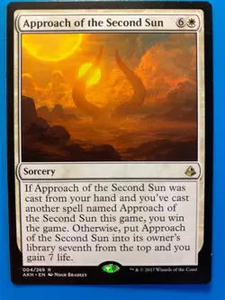 MTG 1x Approach of the Second Sun # 4 Amonkhet Magic the Gathering Card x1 NM - Image 1
