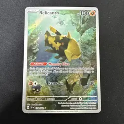 Pokemon Card Relicanth 173/162 Temporal Forces Holo Illustration Rare (NM) - Image 1
