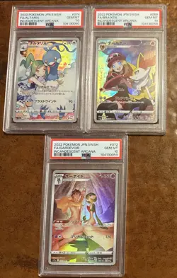 Pokemon TCG 3 Graded Card Lot PSA 10 Japanese Character Rares, Gardevior - Image 1