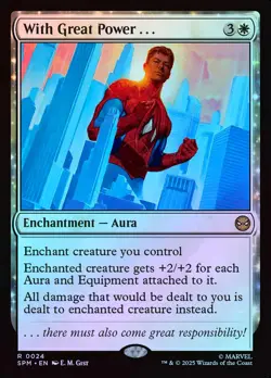 With Great Power... - Foil - MTG Cards Shop - Image 1