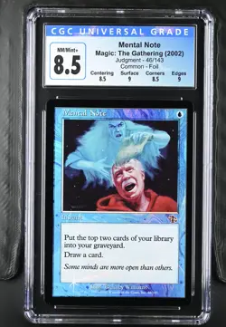 MENTAL NOTE Judgment Foil CGC 8.5 Q++ MTG [Nostalgium] - Image 1