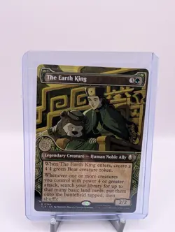 The Earth King Showcase #344 Rare - MTG Avatar: The Last Airbender - Image 1