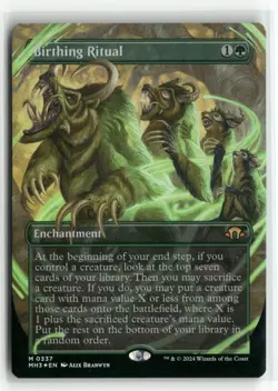 Birthing Ritual 0337 Borderless Foil Modern Horizons 3 MH3 MTG Magic - Image 1
