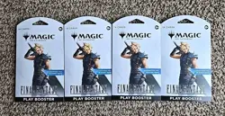 MTG Magic Final Fantasy Sleeved Play Boosters 4X GUARANTEE Foil In Every Pack! - Image 1