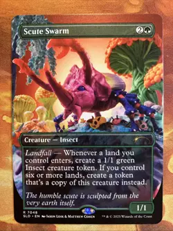 MTG Borderless Scute Swarm Secret Lair: X Play-Doh: Squishful Thinking!! - Image 1