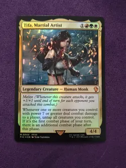 Tifa, Martial Artist Foil - FIC 0006 NM - MTG Final Fantasy Commander - Image 1