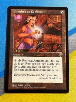 Magic the Gathering MTG Mirage AMULET OF UNMAKING Portuguese - Image 1