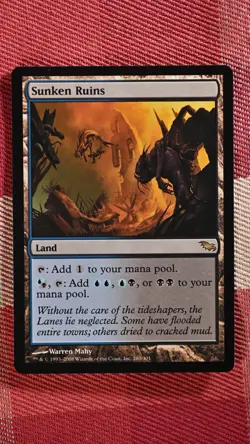 Sunken Ruins Shadowmoor Regular MTG Rare - Image 1