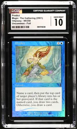PREDICT Odyssey Foil CGC 10 Gem Mint MTG [Nostalgium] - Image 1
