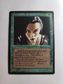 MTG, Elves of Deep Shadow, The Dark expansion, Regular - Image 3