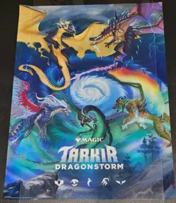 MTG Tarkir Dragonstorm Foil Promo Poster RARE UNOPENED MINT CONDITION - Image 1
