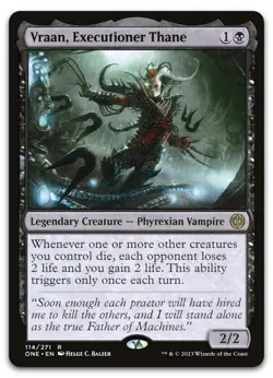 Vraan, Executioner Thane #114 (NM) Phyrexia All Will Be One ONE Magic MTG - Image 1