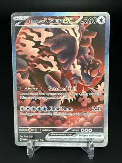 Pokemon TCG Bloodmoon Ursaluna EX Holo and Dragapult Ex Holo NM - Image 1