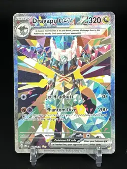 Pokemon TCG Bloodmoon Ursaluna EX Holo and Dragapult Ex Holo NM - Image 3