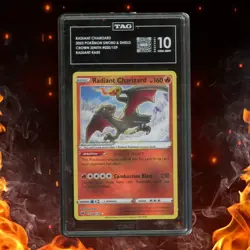Pokemon Crown Zenith RADIANT CHARIZARD 020/159 Radiant Rare TAG 10 - Image 1