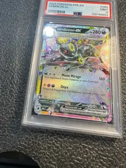 2025 POKEMON PRE EN-PRISMATIC EVOLUTIONS 60 UMBREON EX Graded PSA 9 MINT Art - Image 4