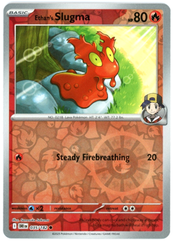 Ethan's Slugma (Reverse Holo) - 035/182 - Destined Rivals - NM/M - Pokemon - Image 1
