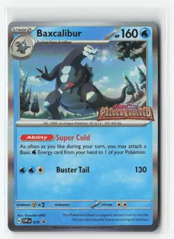 BAXCALIBUR SVP 019 PRERELEASE PROMO POKEMON TCG NM - Image 1