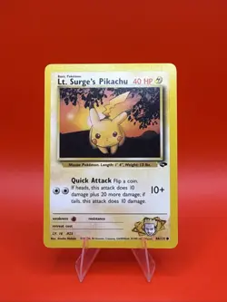 Lt. Surge's Pikachu | Gym Challenge Unlimited | Pokemon 84/132 | NM - Image 1