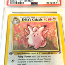 2000 Pokemon "Erika's Clefable" Holo 1st Edition Gym Heroes #3 NM-MT PSA 8 - Image 4