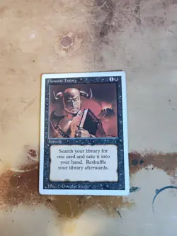Demonic Tutor MP MTG Revised Card - Image 1