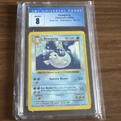 Dewdong 25/102 Base Set Shadowless 1999 Pokemon Card Graded CGC Mint 8 - Image 1