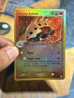Team Magma's Lairon Reverse Holo 36/95 Ex Team Aqua's vs. Pokemon Card - Image 3