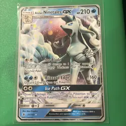 Pokemon Alolan Ninetales GX TCG Sun & Moon: Guardians Rising Holo Card 22/145 - Image 1