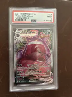 Pokemon Gengar VMAX TCG Holo Card 157/264 SWSH08 Fusion Strike LP - Image 1