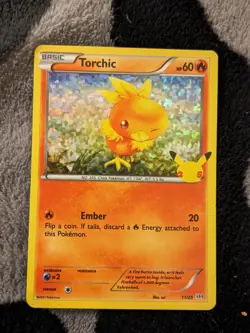 Pokemon - Torchic HOLO - 11/25 - Mcdonald’s Promo - 25th Anniversary Card - MINT - Image 1