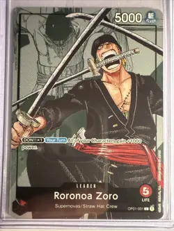 Roronoa Zoro - OP01-001 (Alternate Art) OP01-001 One Piece Promotion Cards Foil - Image 1