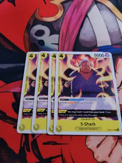 4x S-Shark OP08-111 UC English Two Legends One Piece TCG Card Game - Image 1