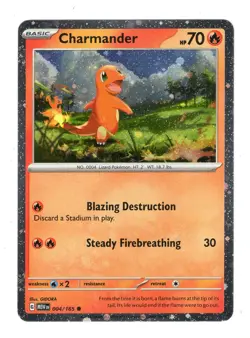 Charmander - (Cosmos Holo) Promo Miscellaneous Cards & Products 004/165 NM - Image 1