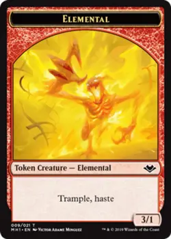 1x Elemental Token (009/021) - Foil MTG Modern Horizons NM Magic Foil - Image 1