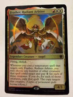 x1 Feather, Radiant Arbiter - Foil MTG Commander: Murders at Karlov Manor - Image 1